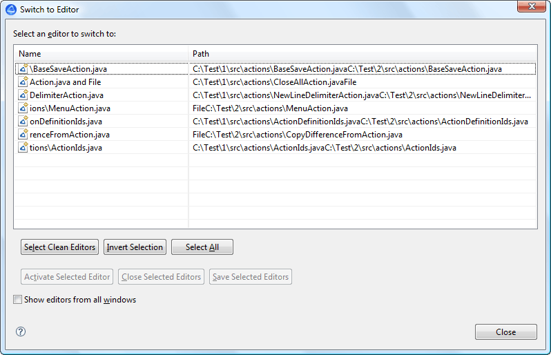 Quick Switch File Comparison Window image