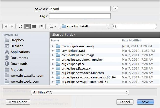 Save File dialog