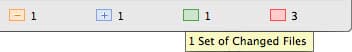 Status bar comparison summary panels