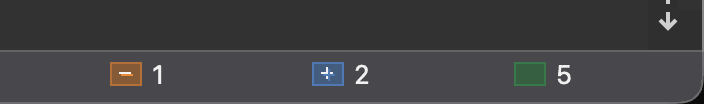 Status bar comparison summary panels